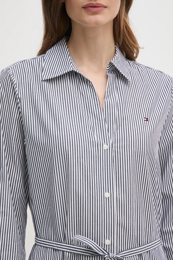 Рокля Tommy Hilfiger WW0WW45581 бял