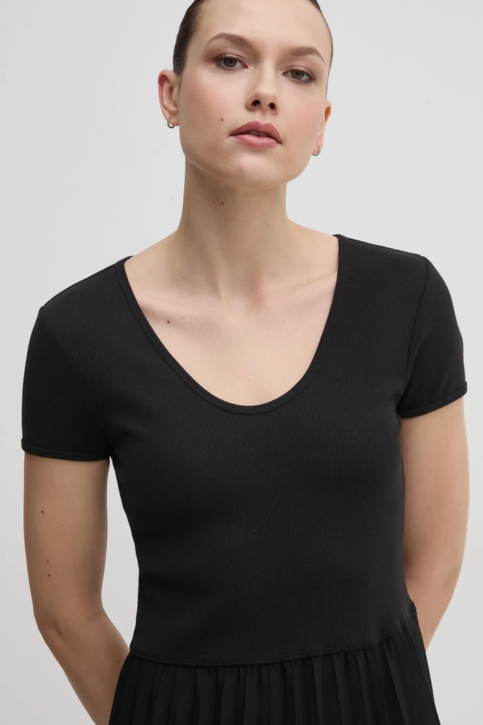Рокля Tommy Hilfiger черен WW0WW44618