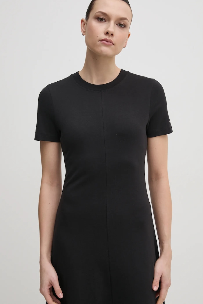 Tommy Hilfiger vestito in cotone nero WW0WW44547
