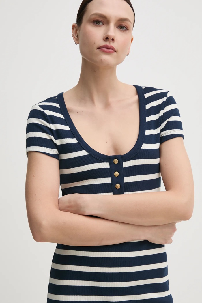 Šaty Tommy Hilfiger tmavomodrá WW0WW43864