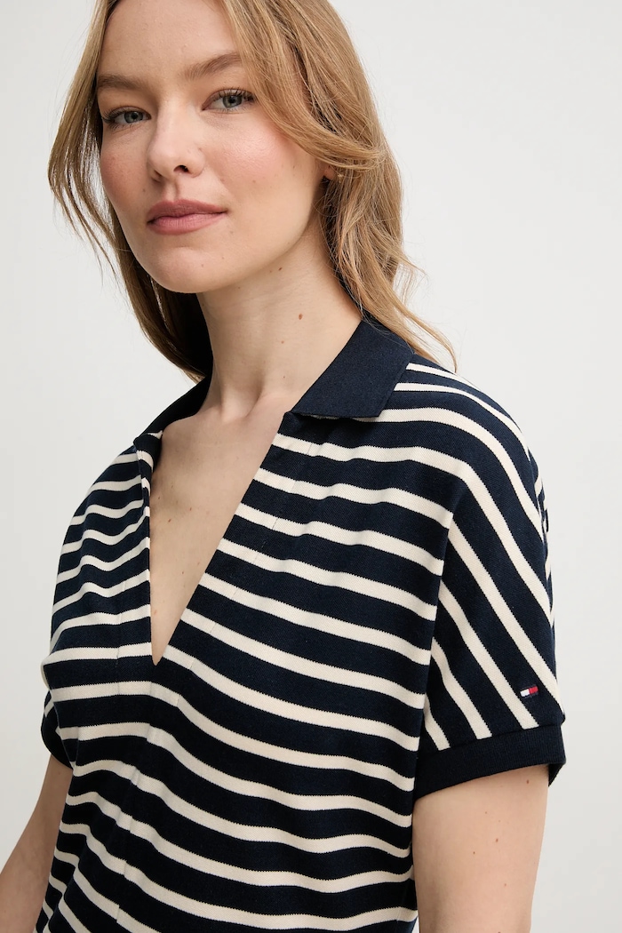 Рокля Tommy Hilfiger тъмносин WW0WW44513