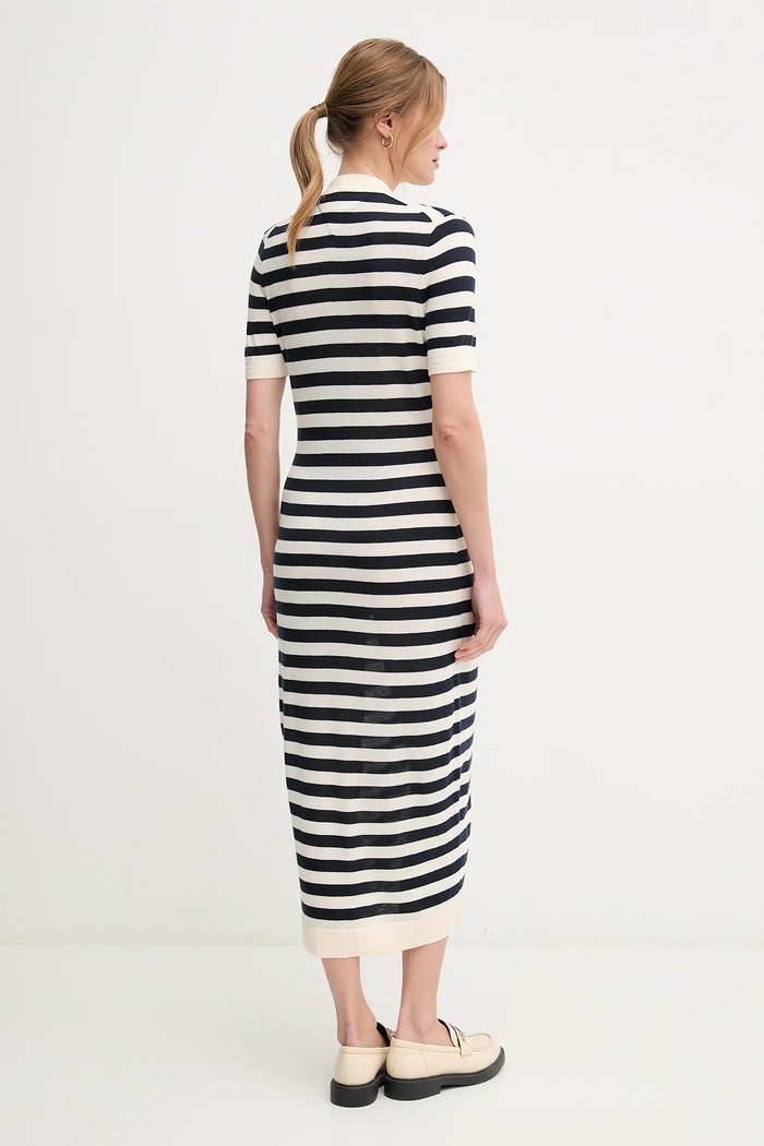 Šaty Tommy Hilfiger WW0WW44529 námořnická modř SS25