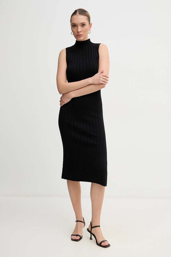 Dkny sukienka DJ5R0626 czarny SS25