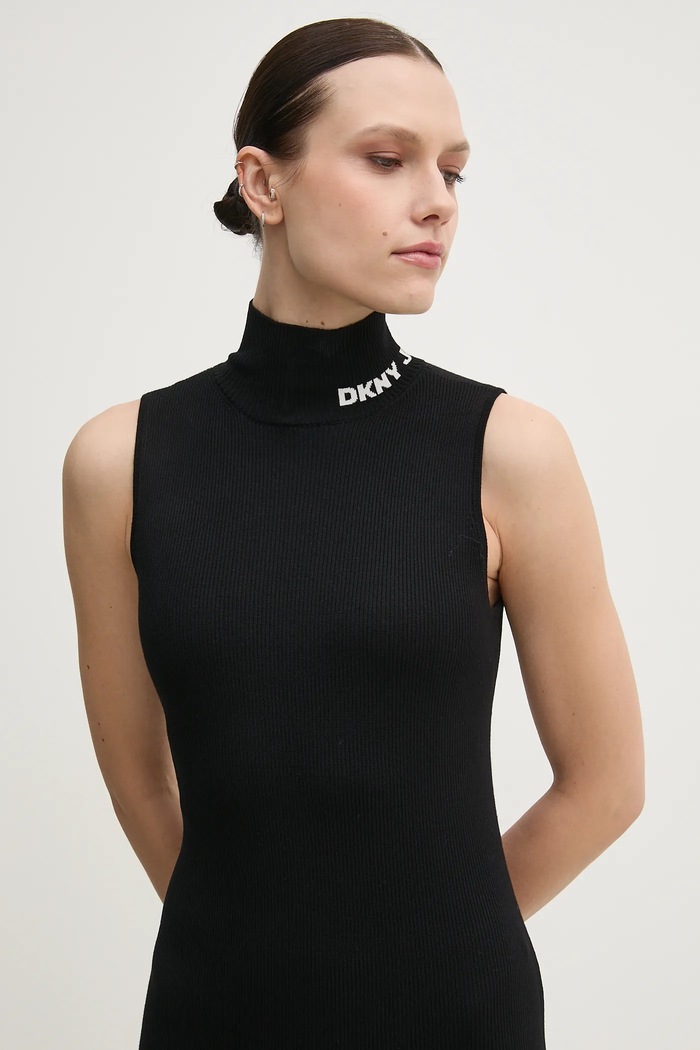 Dkny sukienka czarny DJ5R0663