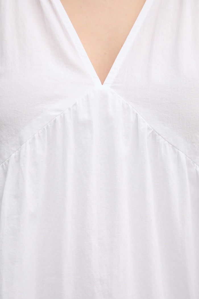 Dkny rochie din bumbac DJ4D9021 alb