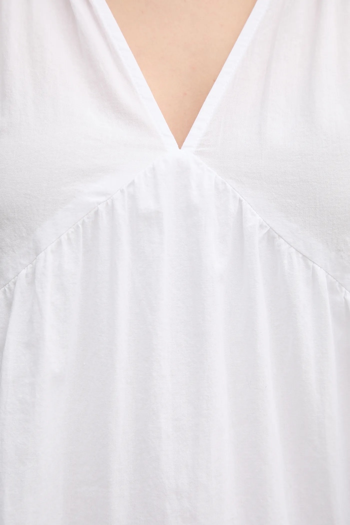 Dkny rochie din bumbac DJ4D9021 alb