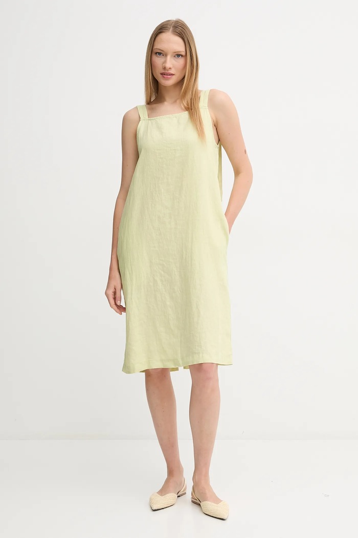 Dkny sukienka lniana casual zielony P5BBCATP