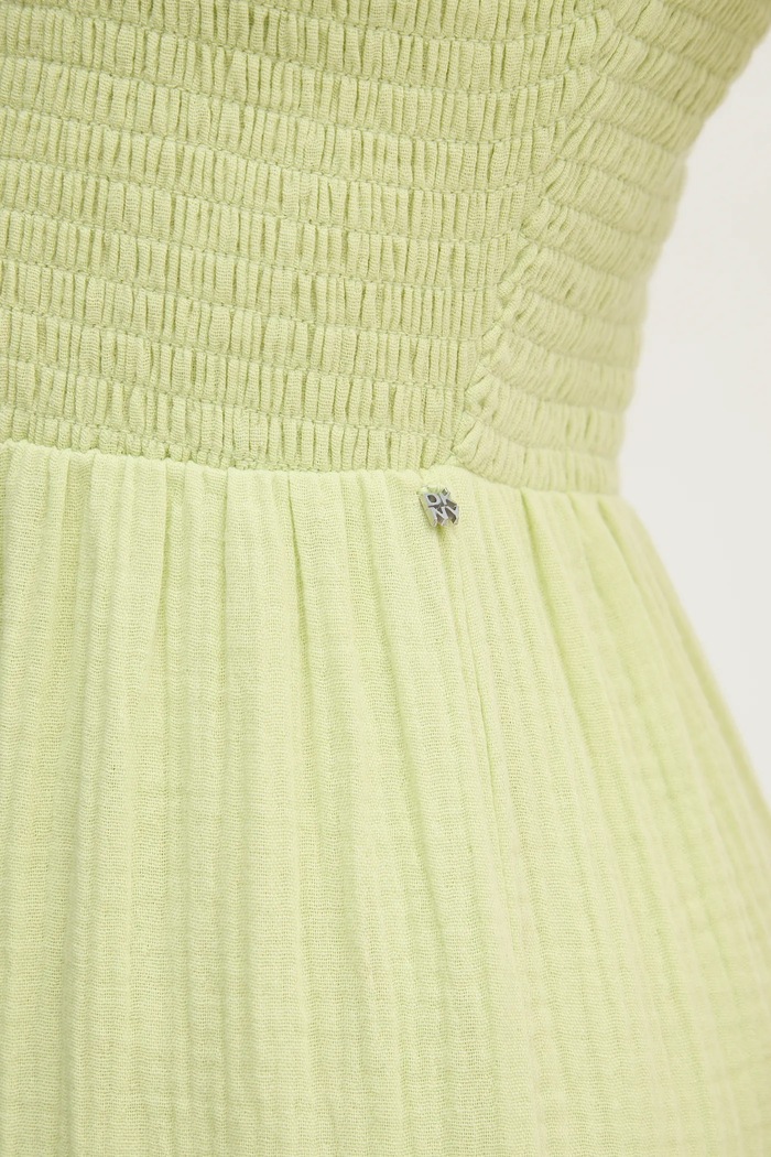 Dkny rochie din bumbac DJ4D9008 verde