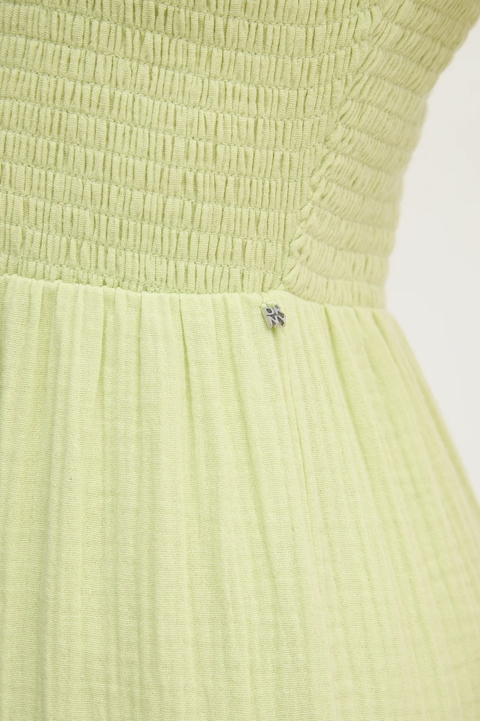 Dkny rochie din bumbac DJ4D9008 verde