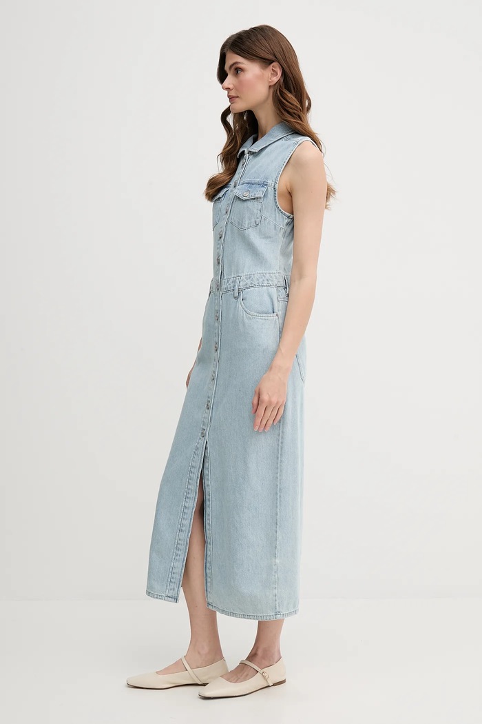 Dkny sukienka DJ5D9058 niebieski SS25