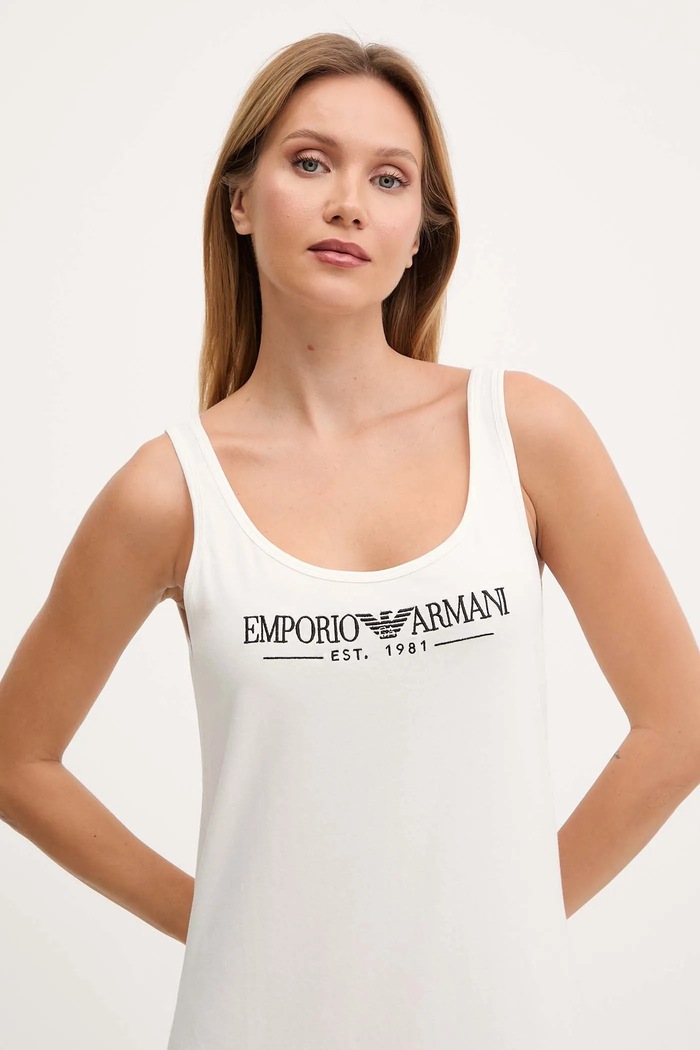 Emporio Armani Underwear koszula nocna EW000494.AF10881 beżowy SS25