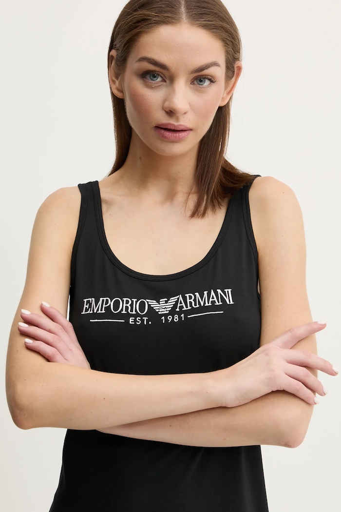 Emporio Armani Underwear koszula nocna EW000494.AF10881 czarny SS25