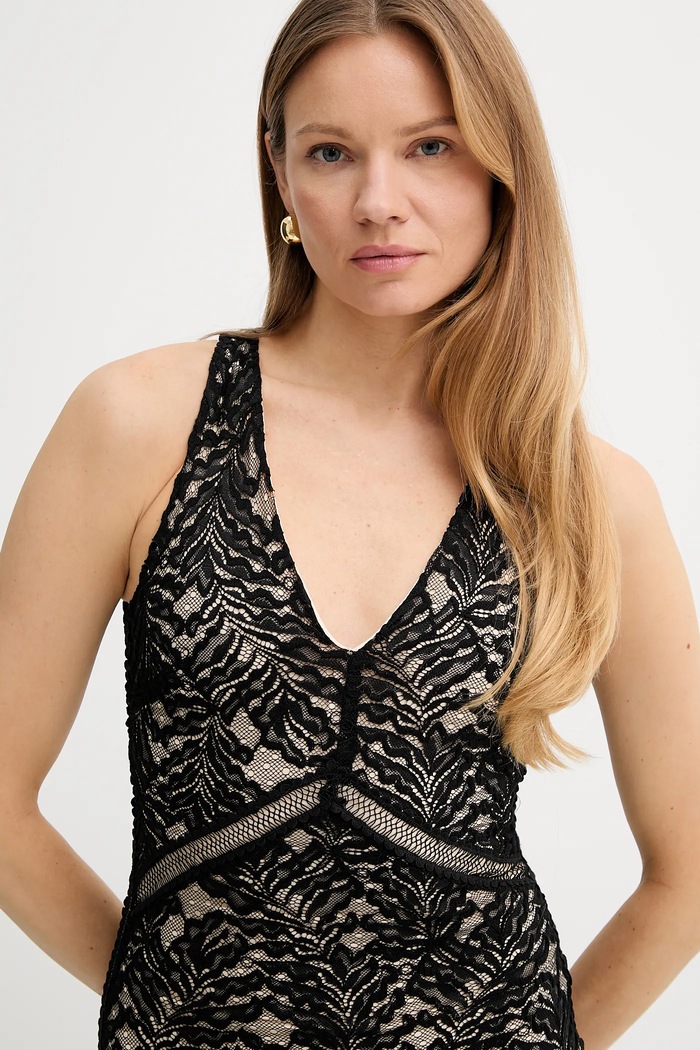 Haljina Guess CHRISTEL crna W5GK37.KCS90