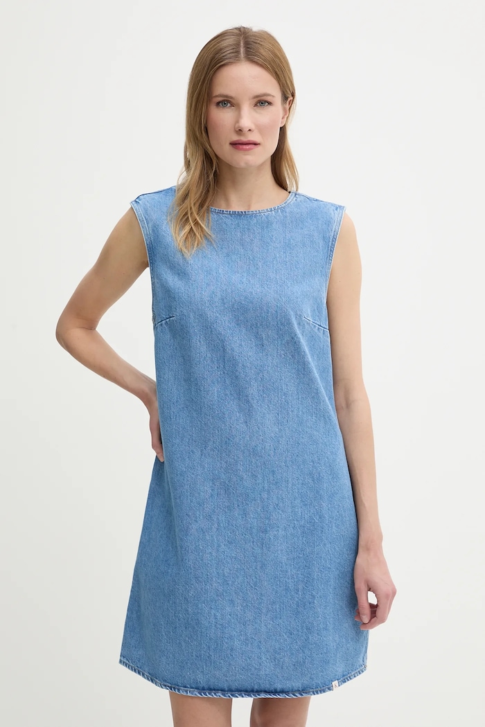 Rifľové šaty Calvin Klein Jeans rifľovina modrá J20J225170