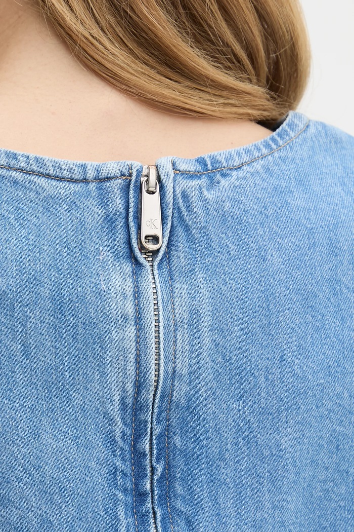 Rifľové šaty Calvin Klein Jeans J20J225170 modrá