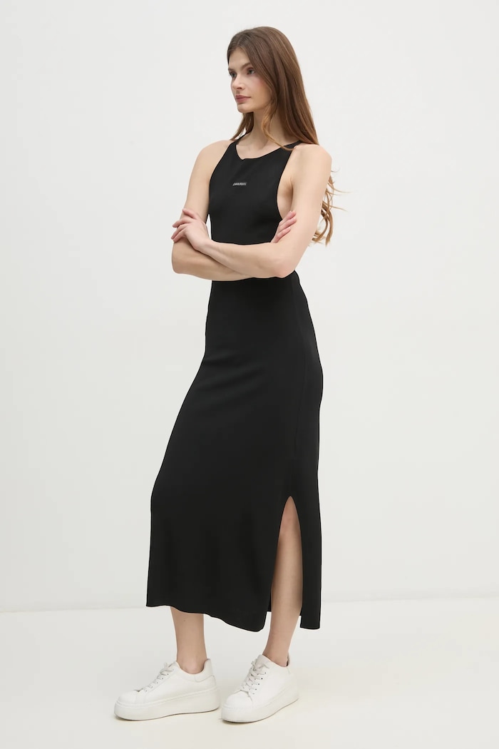 Šaty Calvin Klein Jeans černá J20J225296