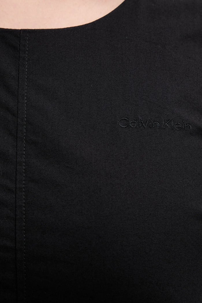 Bavlnené šaty Calvin Klein Jeans LV047AB000 čierna