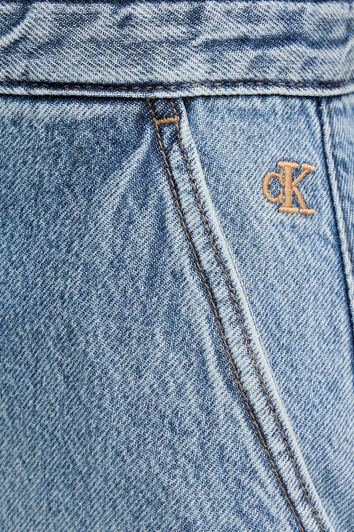 Rifľové šaty Calvin Klein Jeans LV047B074G modrá