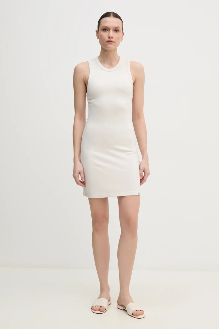 Šaty Calvin Klein Jeans J20J225292 béžová SS25