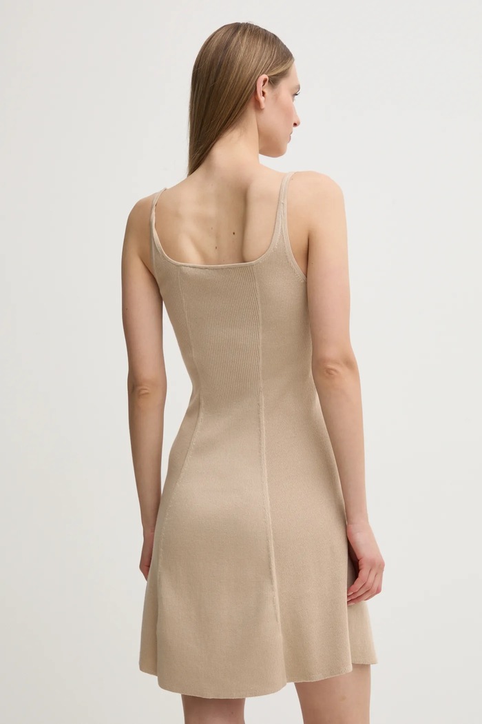 Дрехи Рокля Calvin Klein Jeans J20J225269 бежов