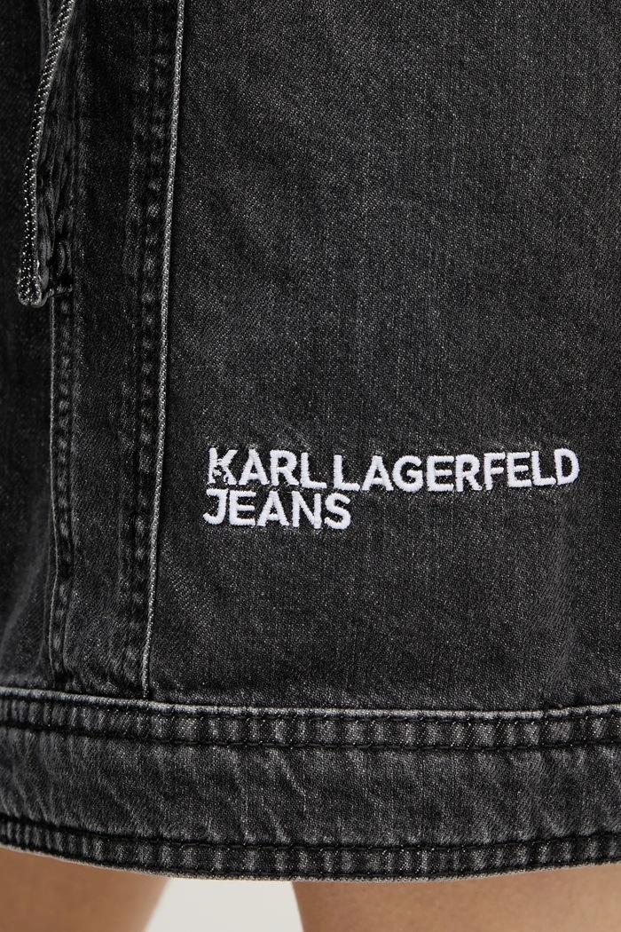 Karl Lagerfeld Jeans sukienka jeansowa A2W13023 czarny