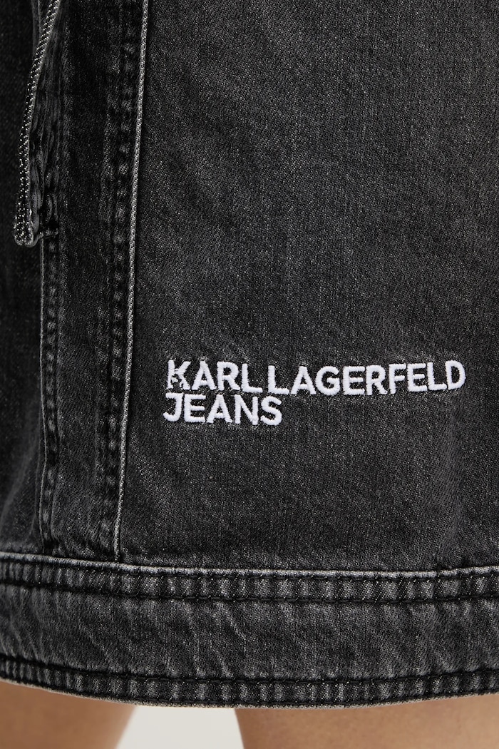 Karl Lagerfeld Jeans sukienka jeansowa A2W13023 czarny