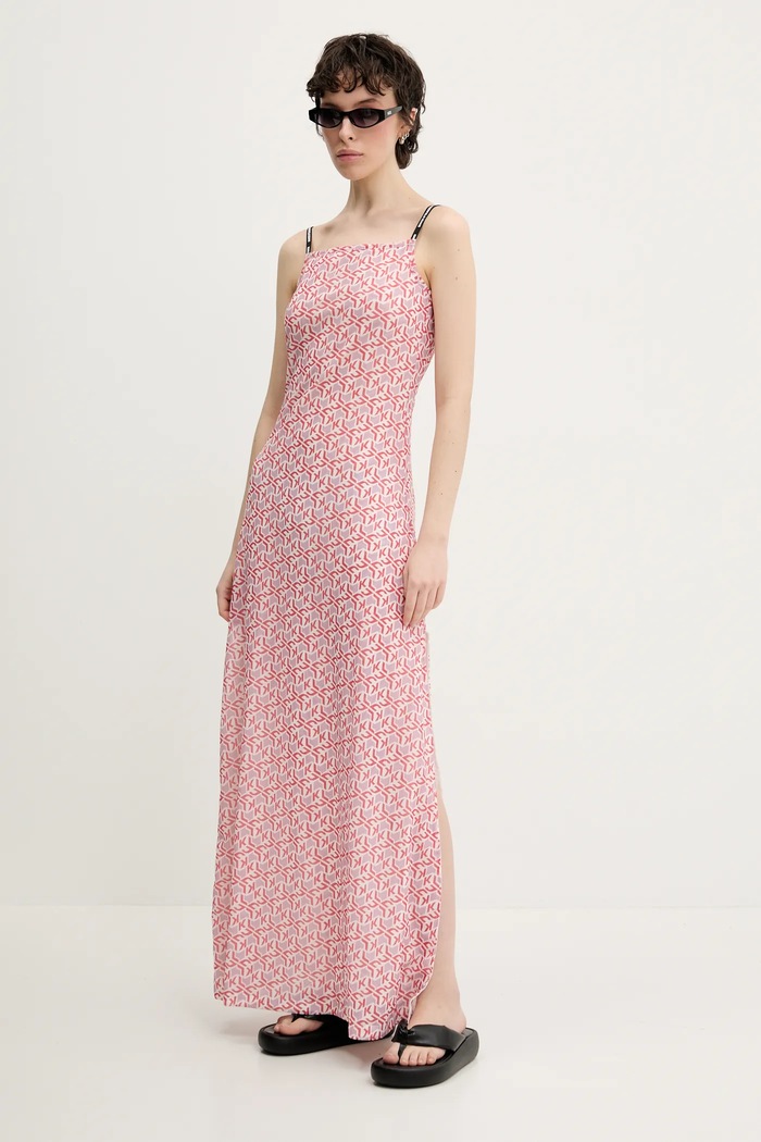 Šaty Karl Lagerfeld Jeans maxi růžová A2W13029