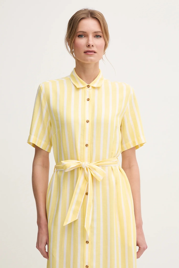 Barbour sukienka Adelaide żółty LDR0909YE32