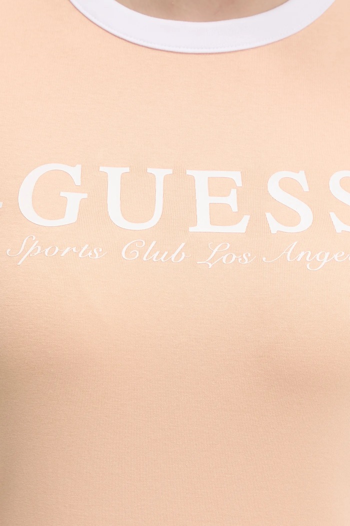 Guess rochie V5GK02.KCQX1 portocaliu
