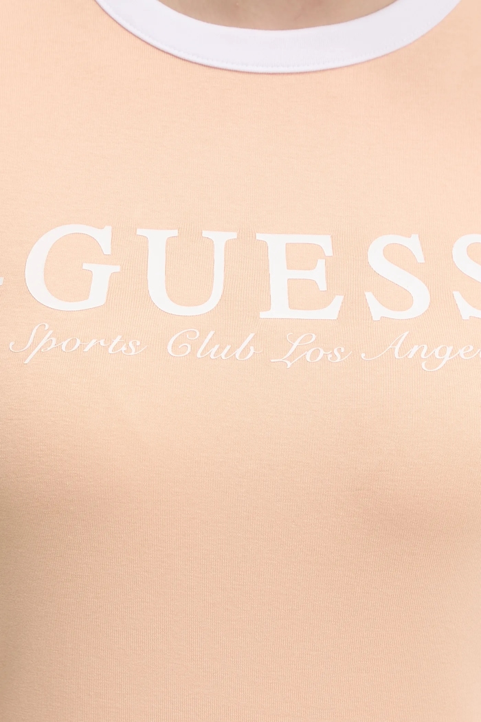 Guess rochie V5GK02.KCQX1 portocaliu