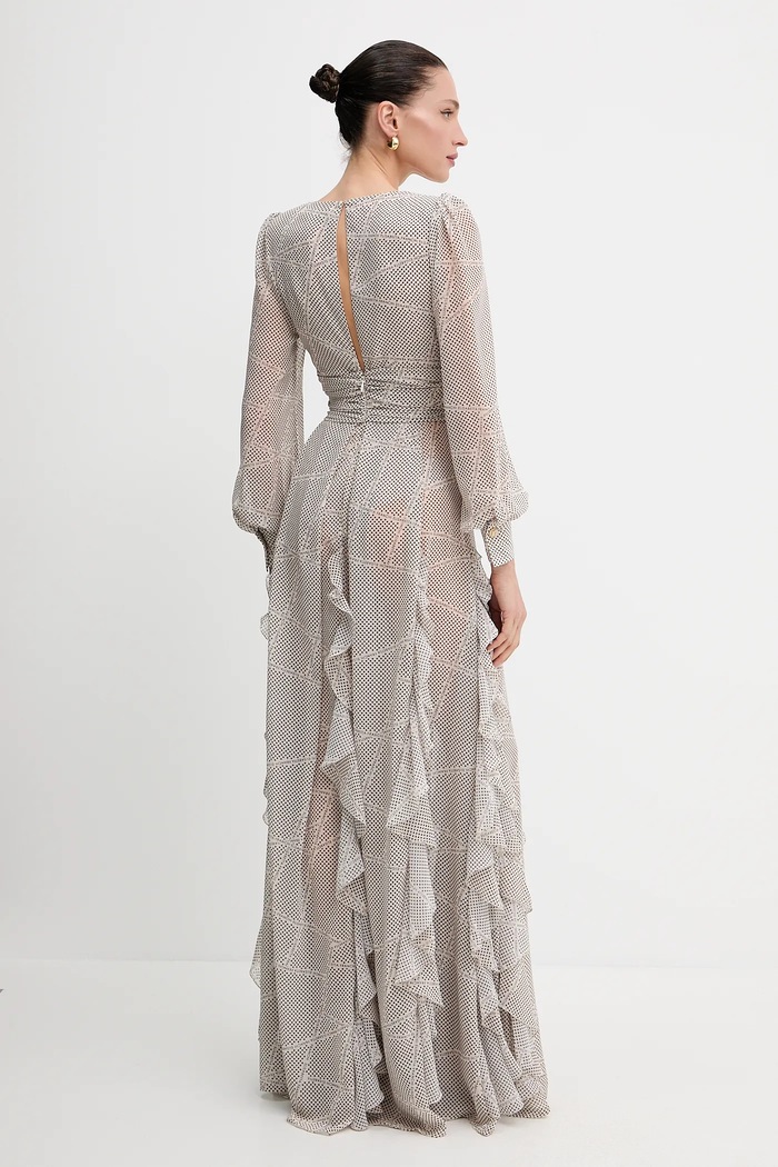 Φόρεμα Elisabetta Franchi ABRS252E2 μπεζ SS25