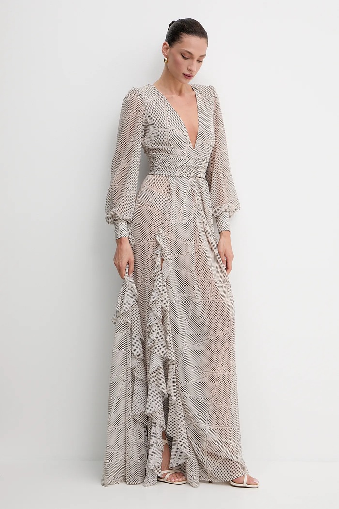 Φόρεμα Elisabetta Franchi μπεζ ABRS252E2