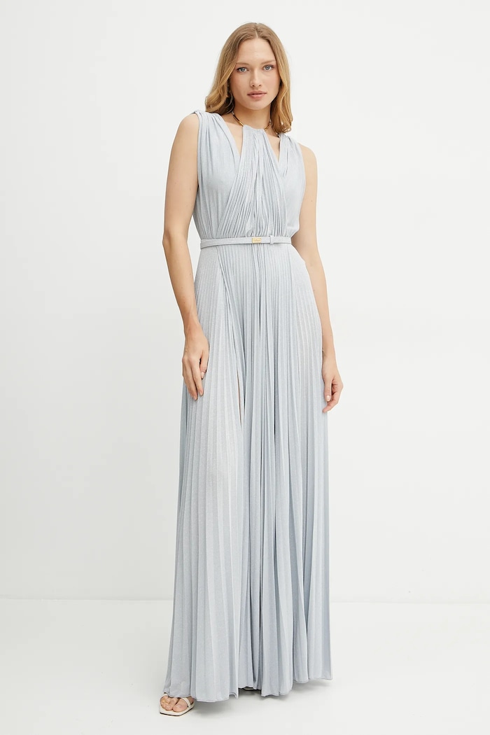 Šaty Elisabetta Franchi ABR2152E2 modrá SS25