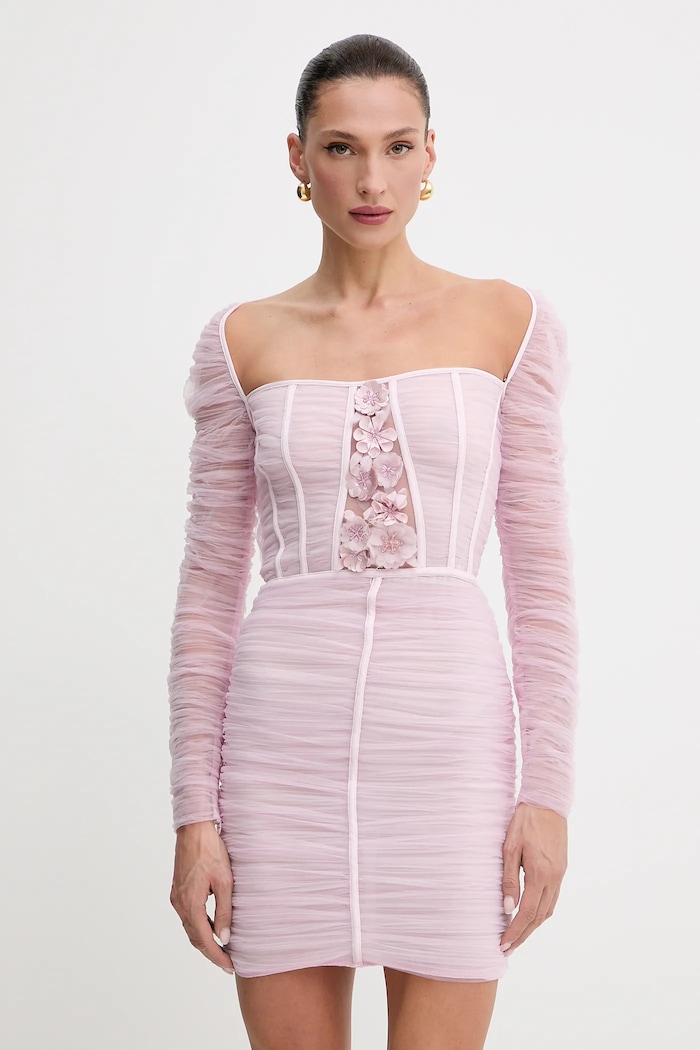 Elisabetta Franchi Šaty Elisabetta Franchi růžová AB68352E2