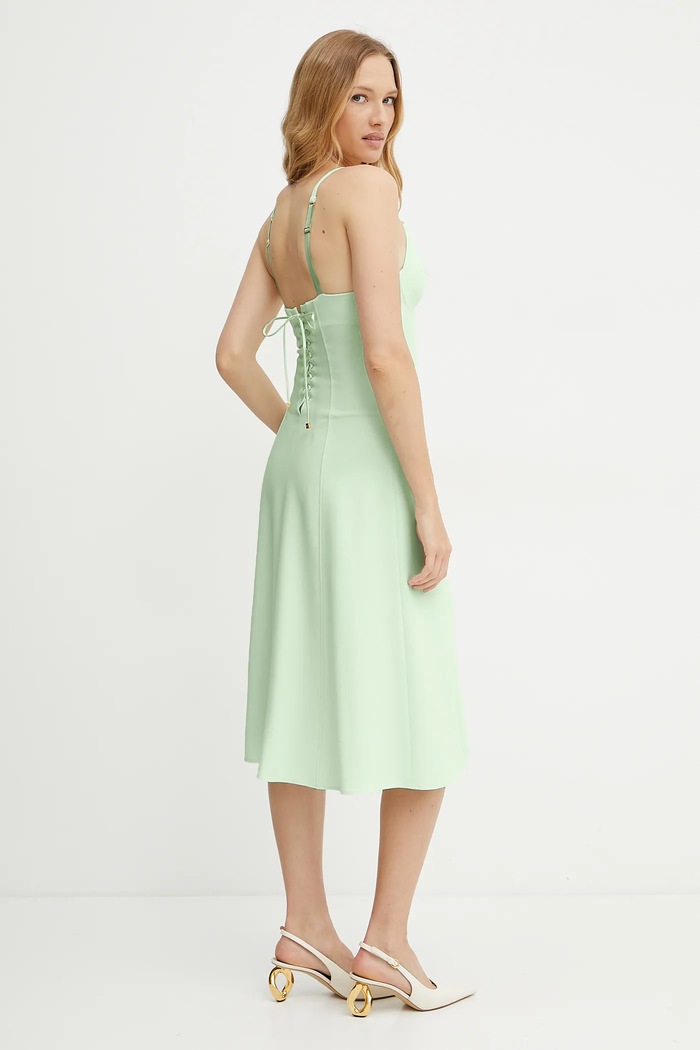 Рокля Elisabetta Franchi AB74852E2 тюркоазен SS25