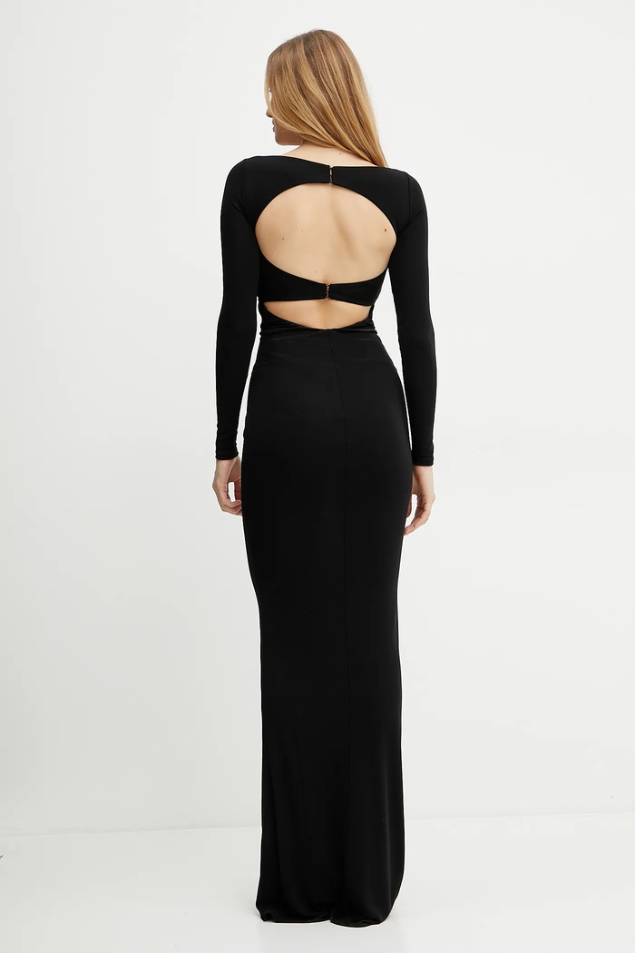 Elisabetta Franchi Sukienka ABR5952E2 czarny SS25