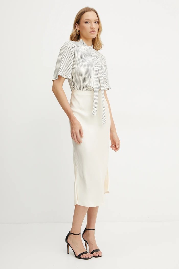 Elisabetta Franchi sukienka AB85752E2 beżowy SS25