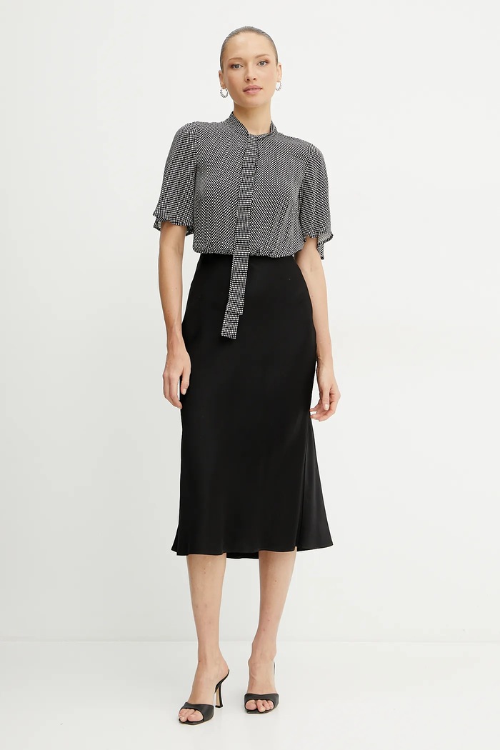 Elisabetta Franchi sukienka wzorzyste czarny AB85752E2