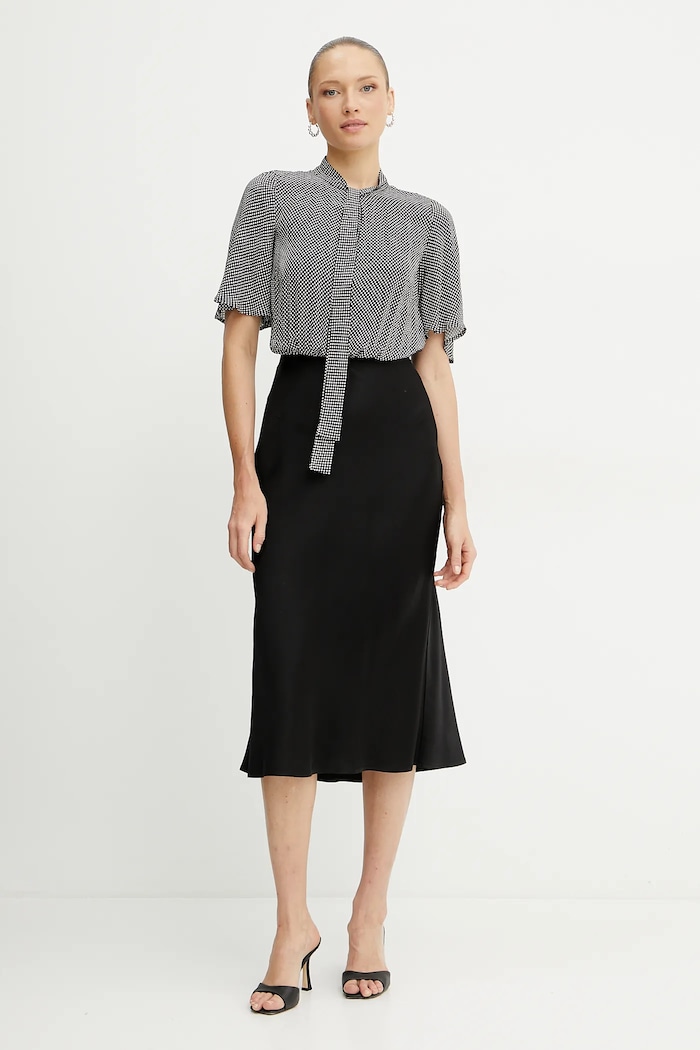 Elisabetta Franchi sukienka wzorzyste czarny AB85752E2