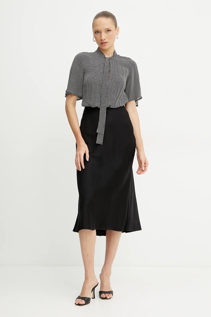 Elisabetta Franchi sukienka AB85752E2 czarny SS25
