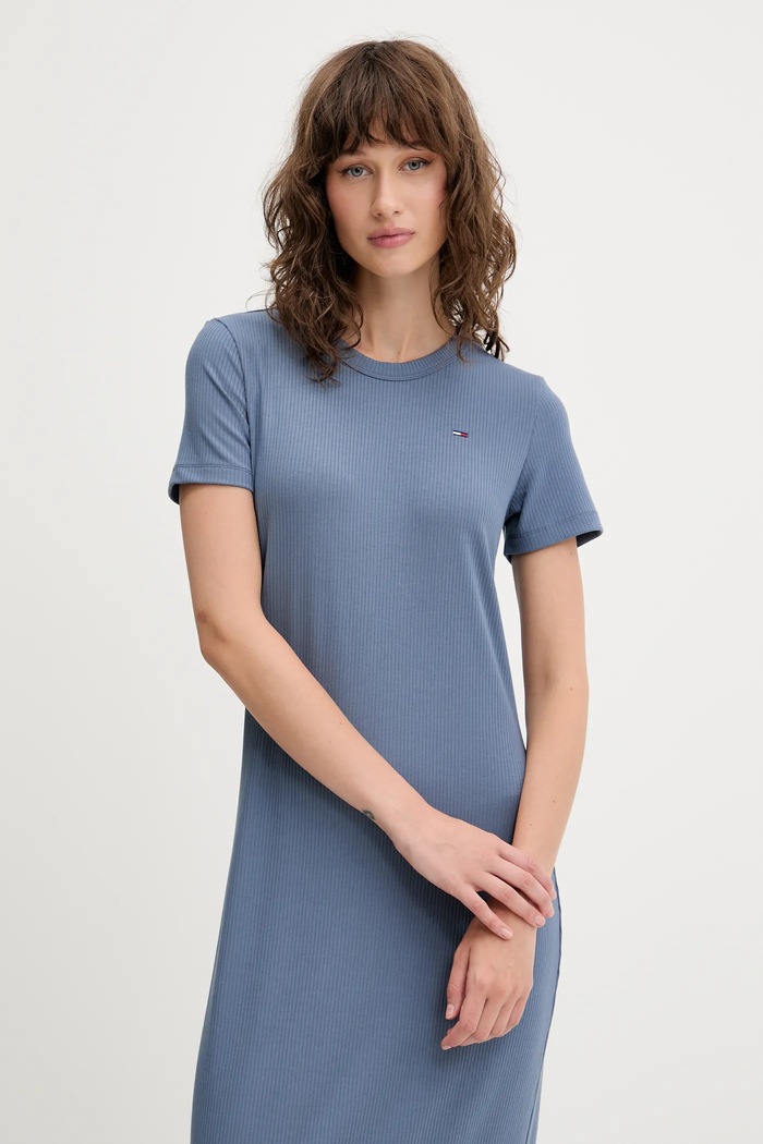 Sukienka Tommy Jeans DW0DW19721 niebieski