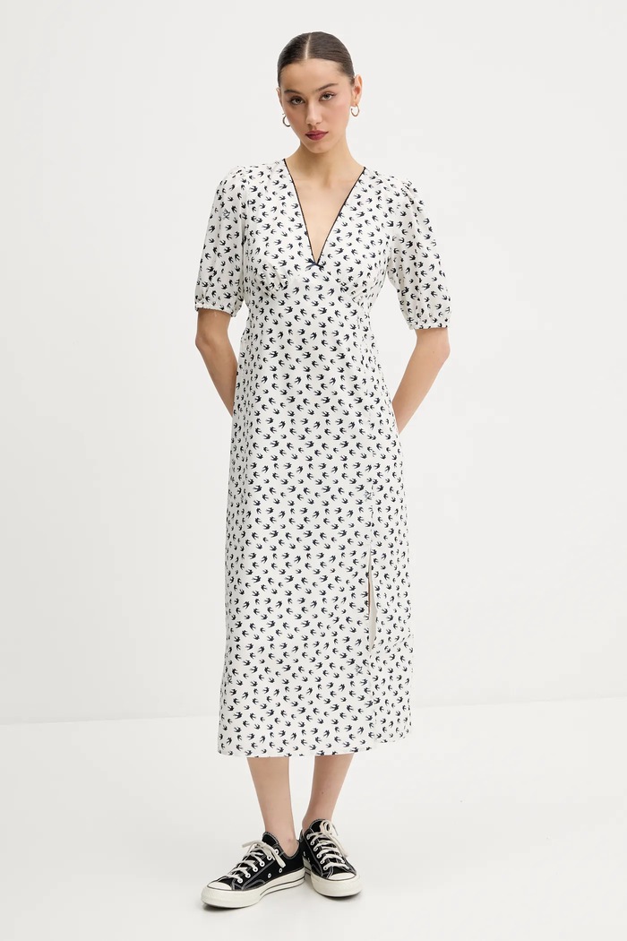 Šaty Tommy Jeans DW0DW20336 béžová SS25