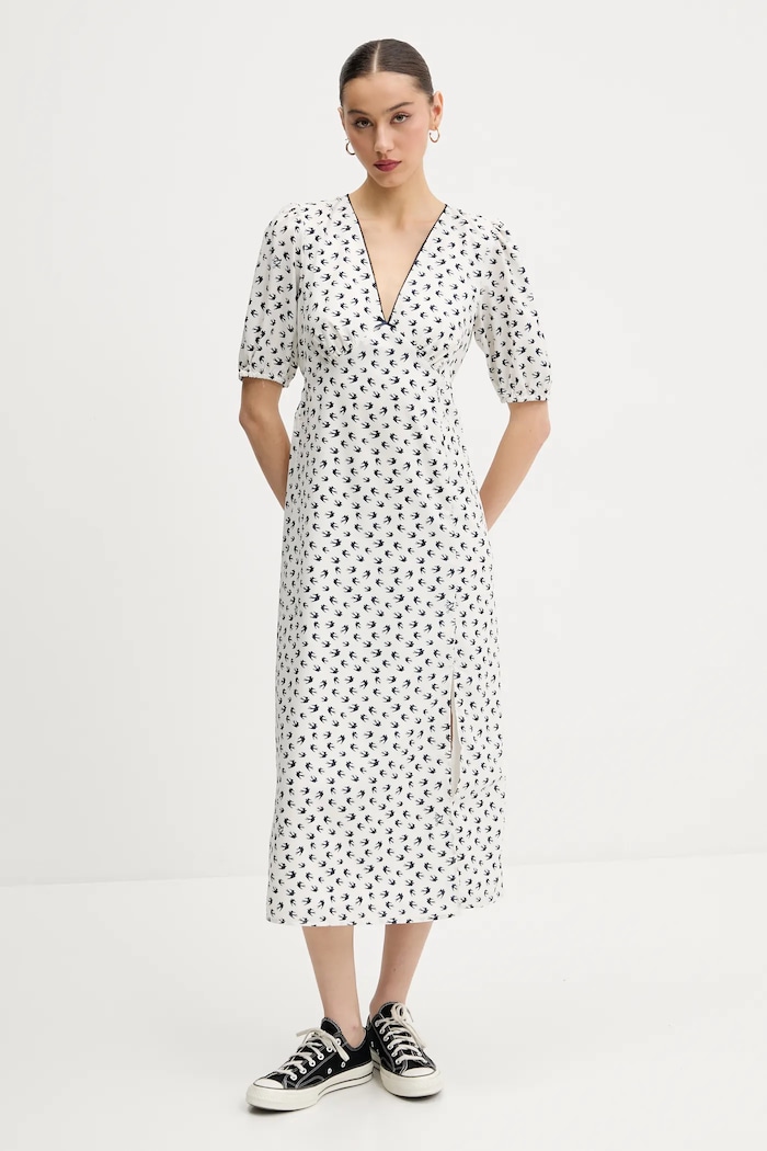 Šaty Tommy Jeans DW0DW20336 béžová SS25