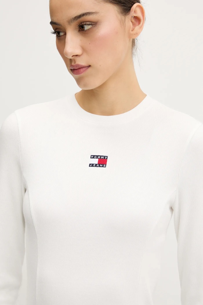 Tommy Jeans sukienka biały DW0DW20666