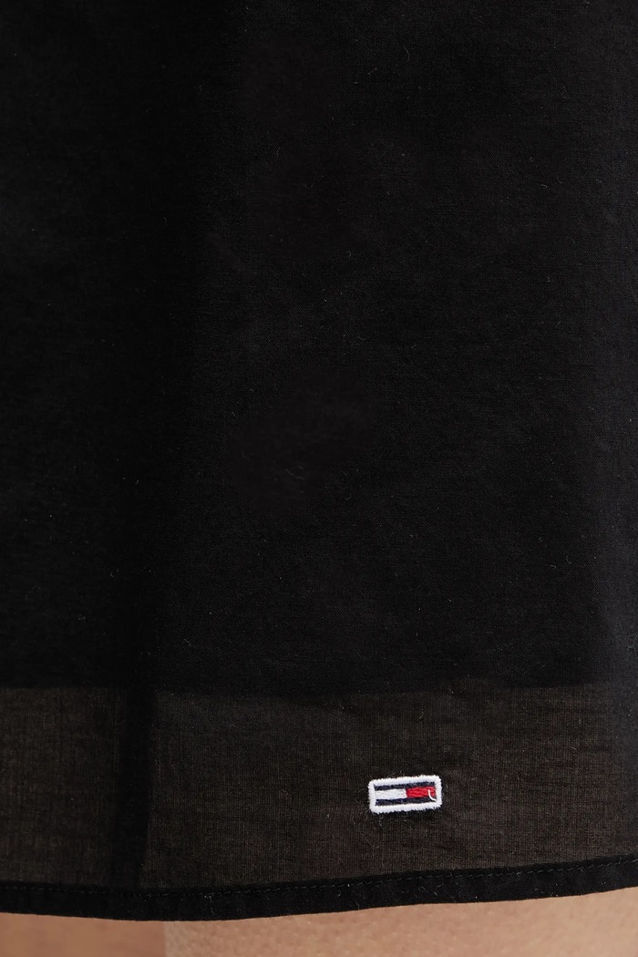 Памучна рокля Tommy Jeans DW0DW21334 черен