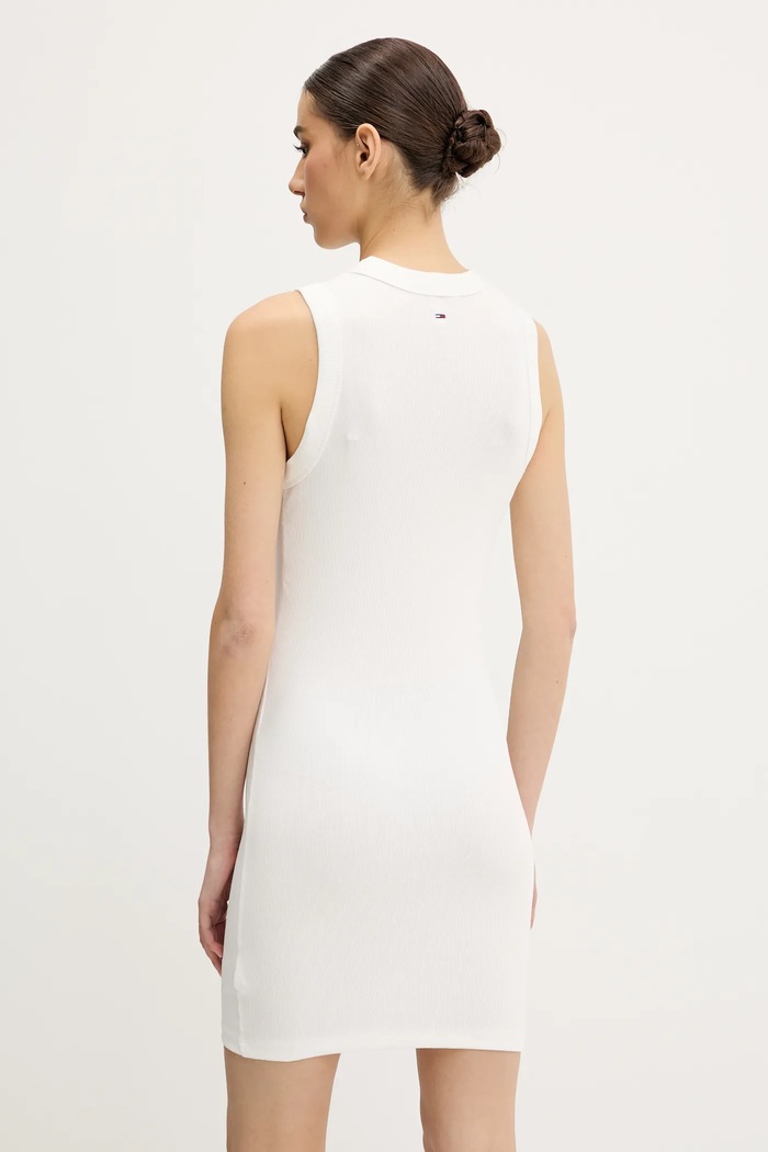 Îmbrăcăminte Tommy Jeans rochie DW0DW21351 alb