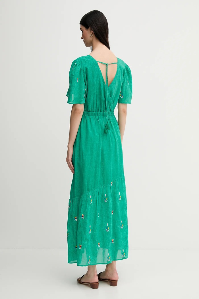 Abbigliamento La Petite Française vestito in cotone RACHELE PFRACHELE verde