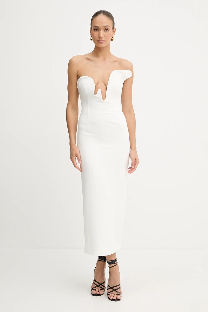 Bardot Rochie ROSALYN 59733DB alb SS26