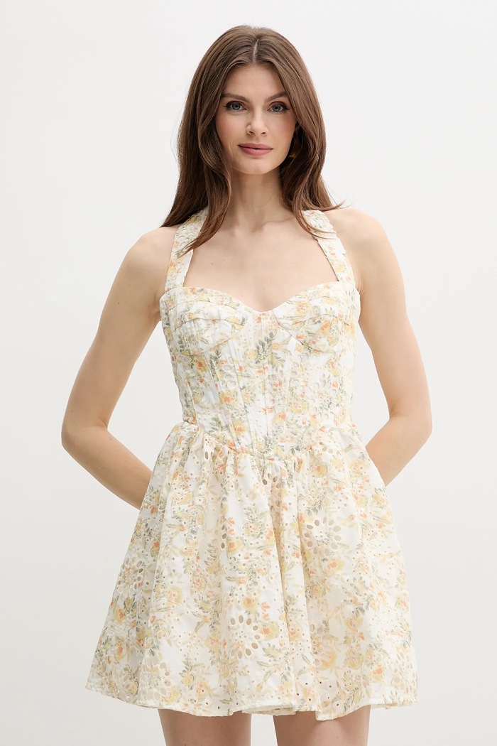 Bardot sukienka POLLIE casual żółty 59810DB