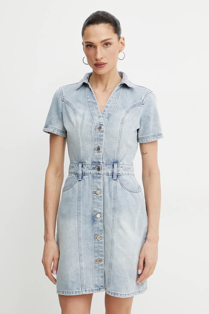 Morgan rochie din denim ROGLA albastru SS26